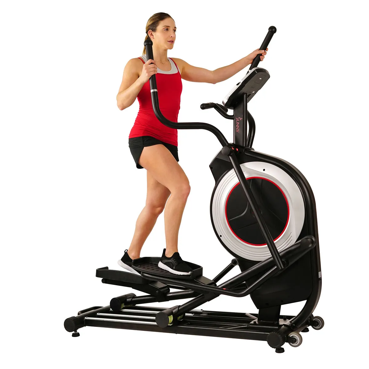 Motorized Elliptical Machine Trainer w/ Heart Rate Monitoring