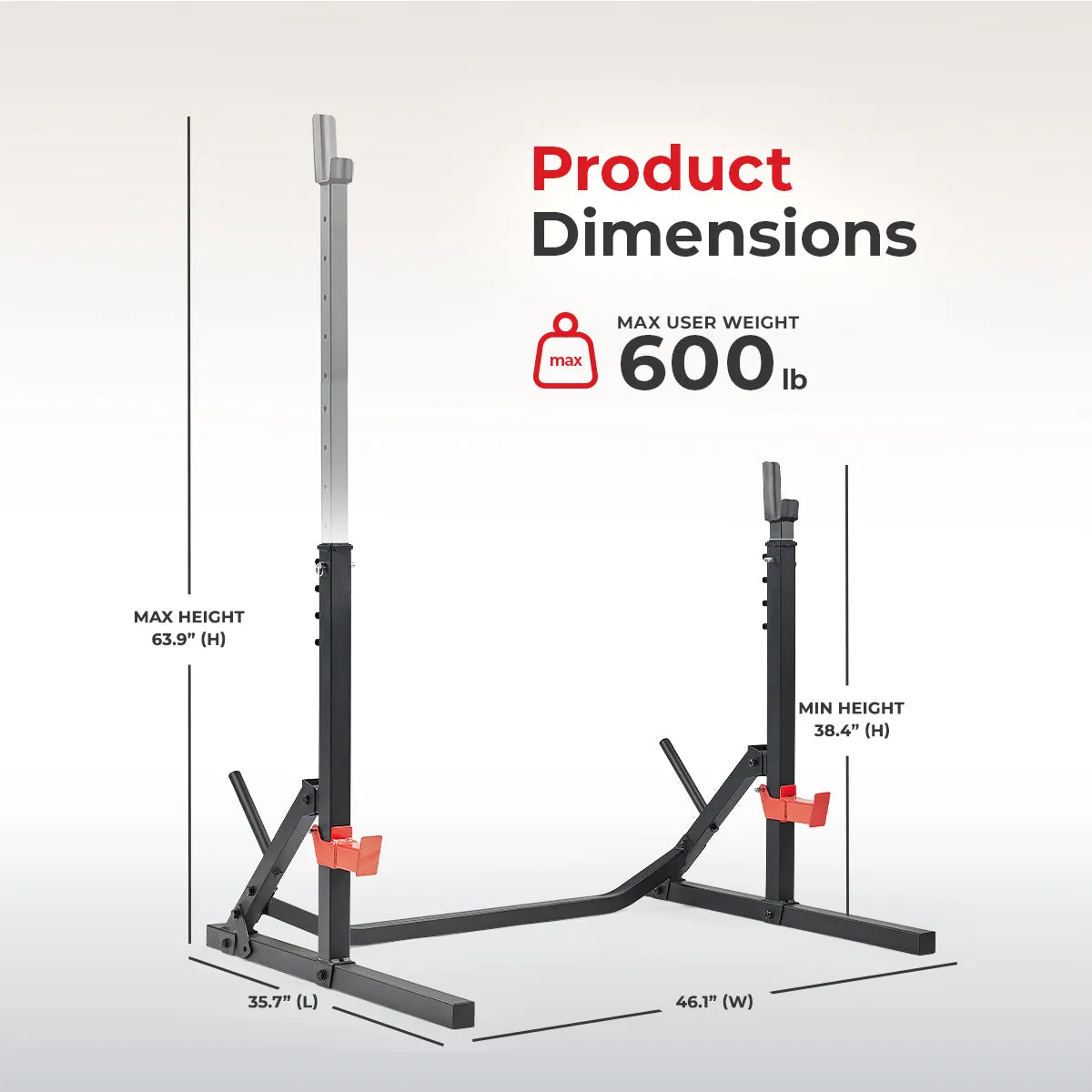 Multifunctional Adjustable Bench Press Squat Rack