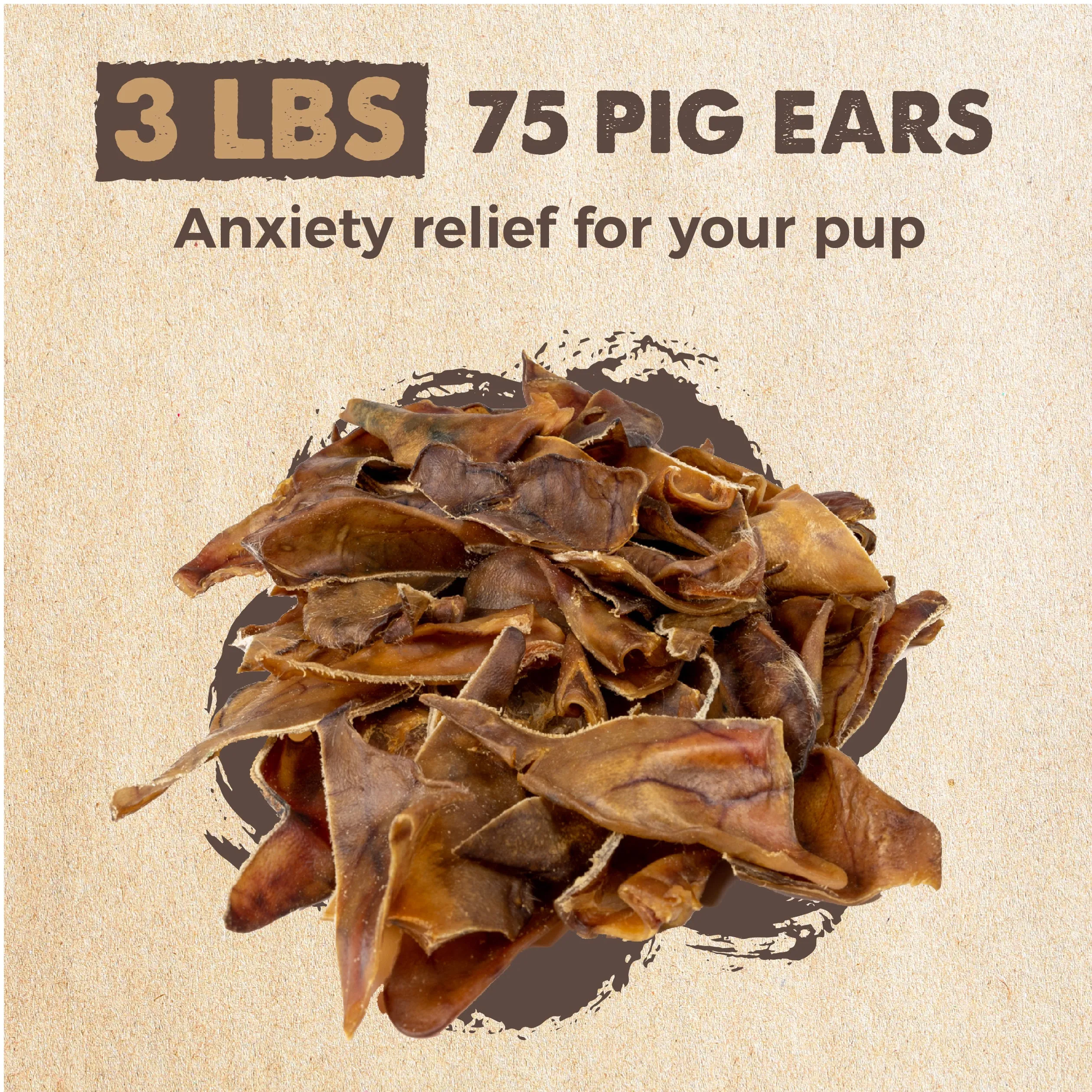 Natural Pig Ear Chews - Bulk Pack for Dogs