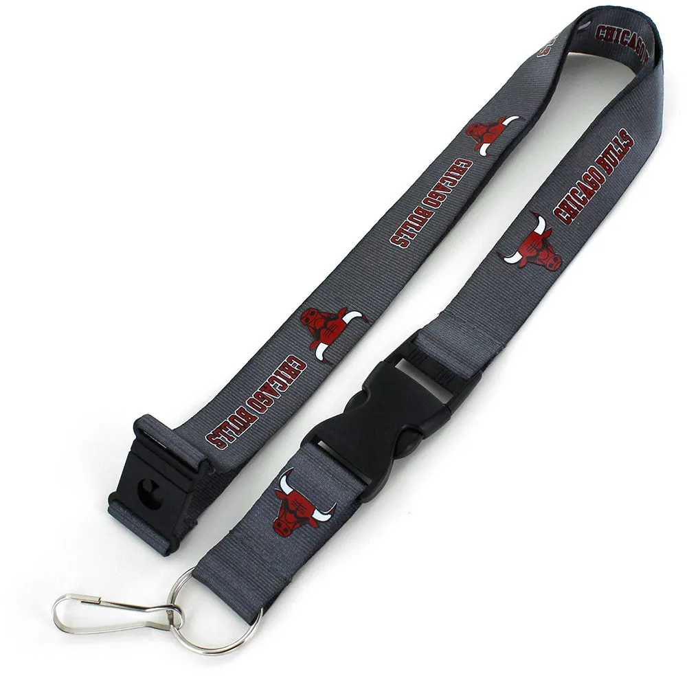 NBA Chicago Bulls Aminco Lanyard - Charcoal