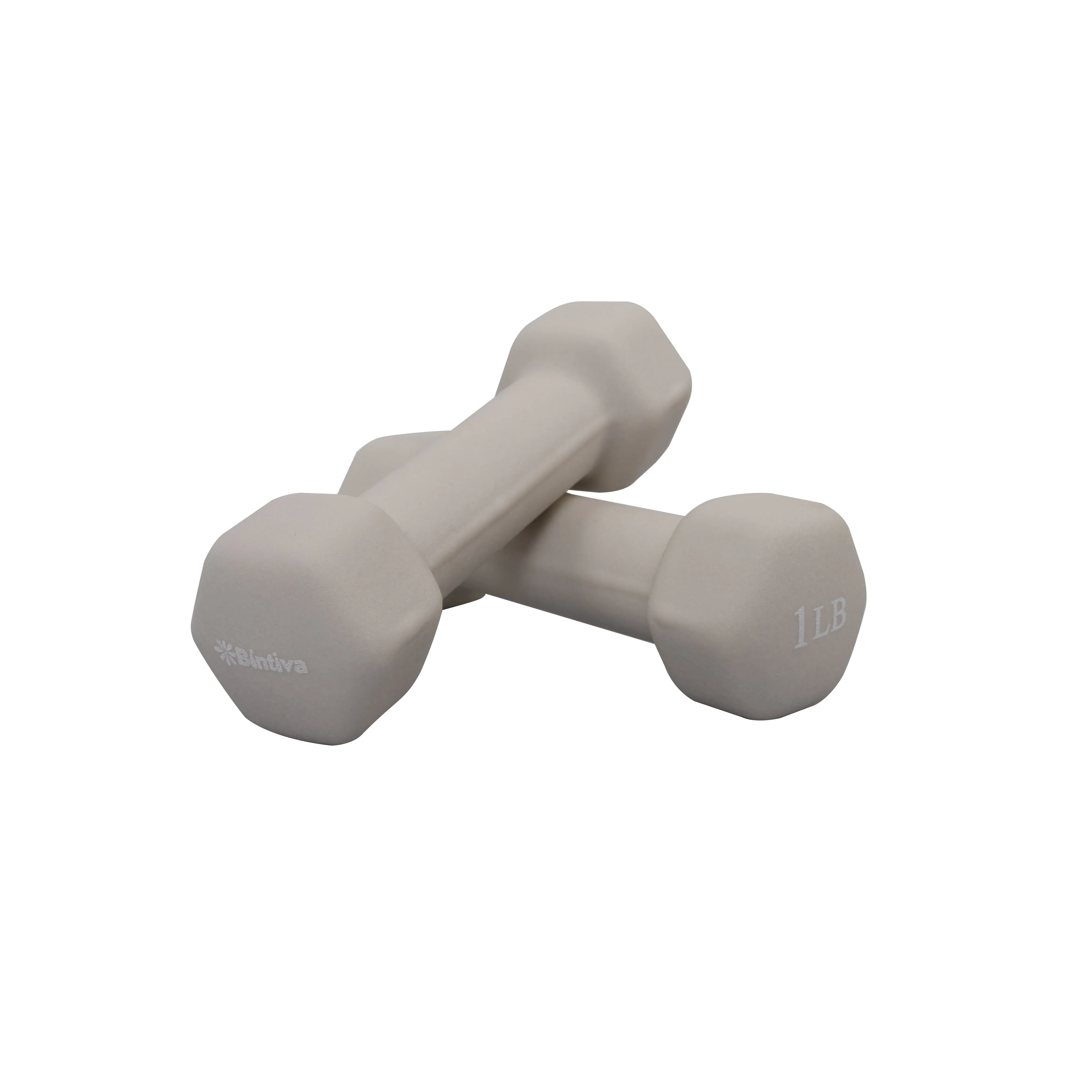 Neoprene Hexagon shaped dumbbells - Earth Tones