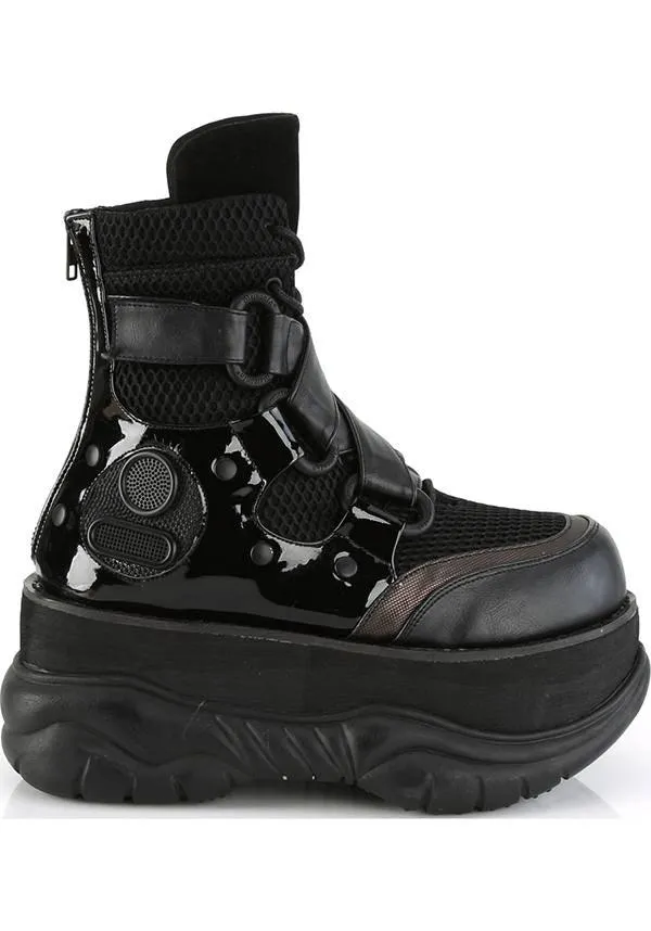 NEPTUNE-126 [Black] | PLATFORM BOOTS [PREORDER]