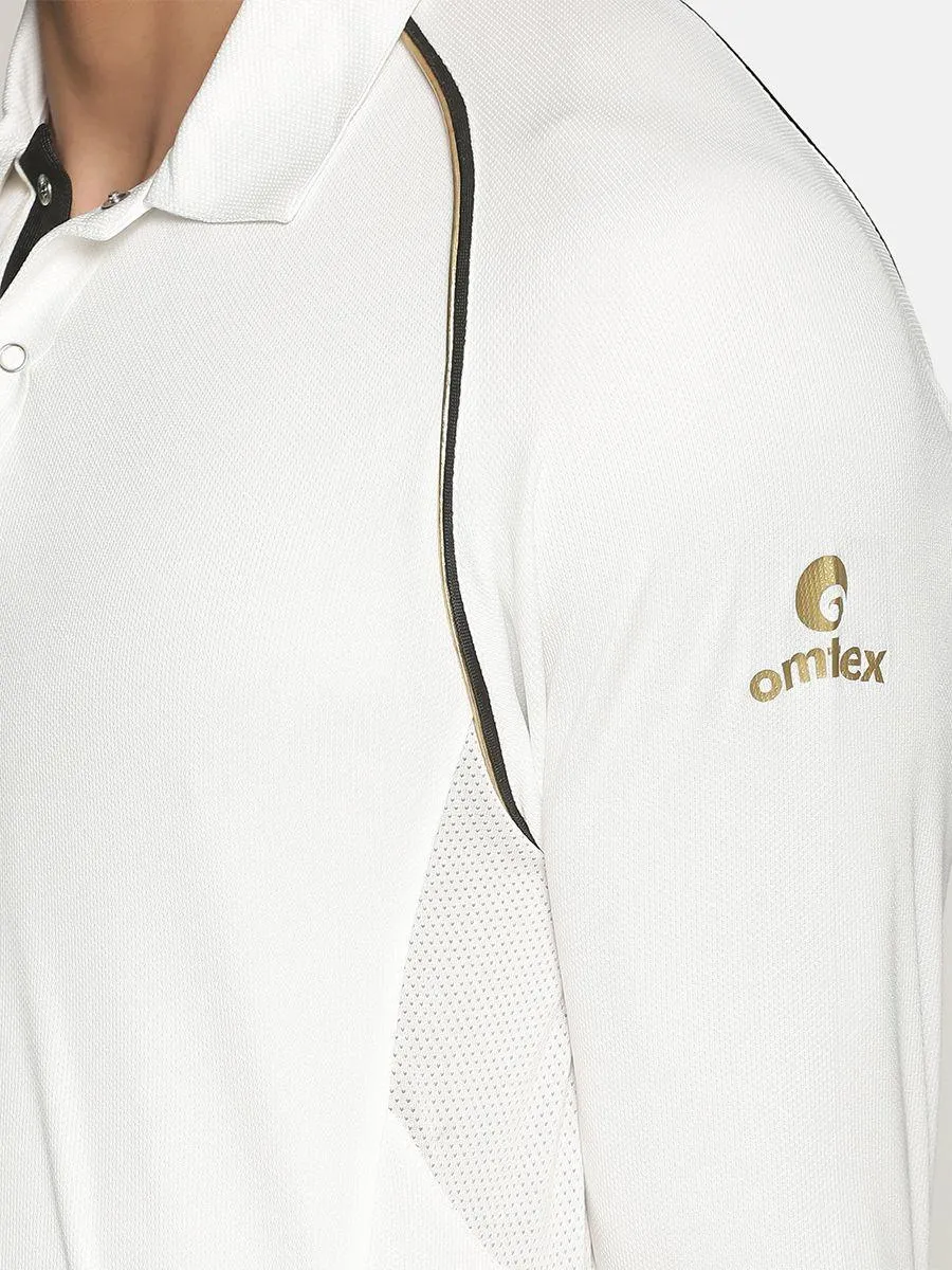 Omtex JW Cricket White Full Sleeve T-Shirt | Cricket | KIBI Sports