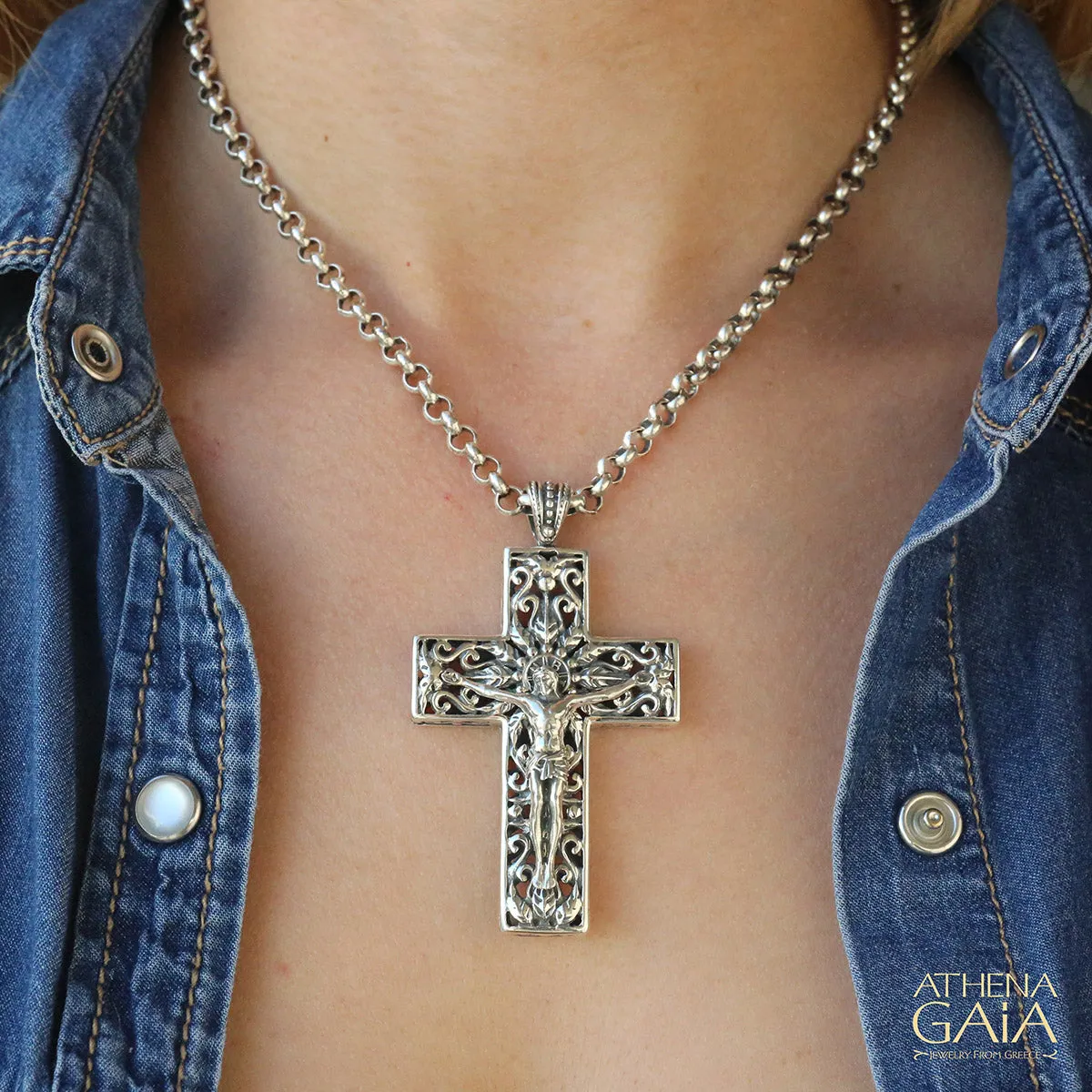 Open Crucifix Latin Cross