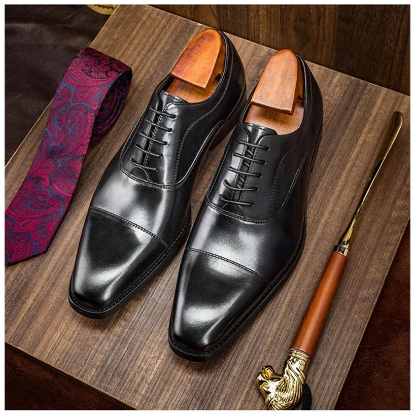 Opulent Oxford Exotic Pattern Formal Dress Shoes