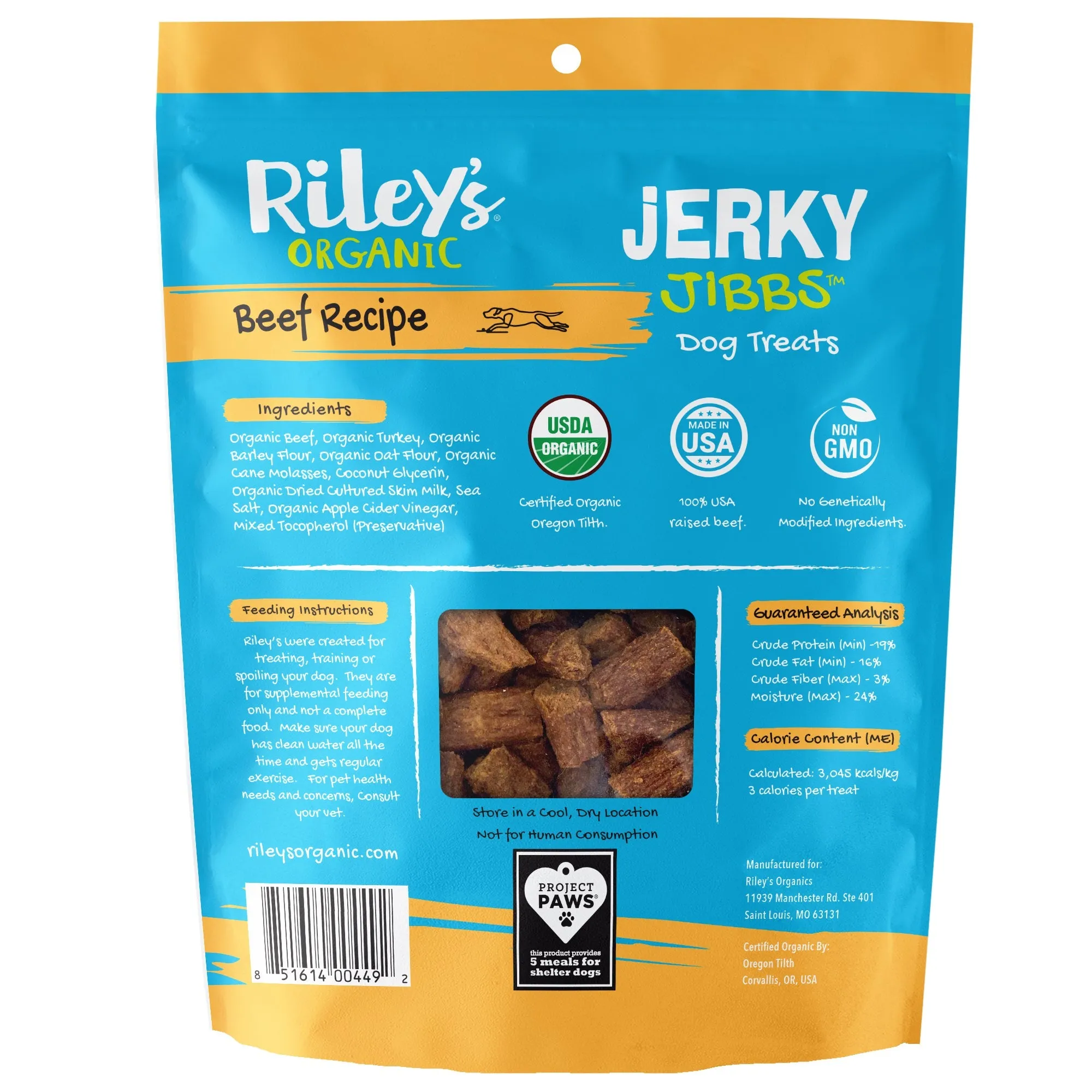 Organic Beef Jerky Jibbs (5oz)