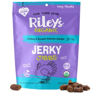 Organic Turkey & Sweet Potato Jerky Jibbs (5oz)