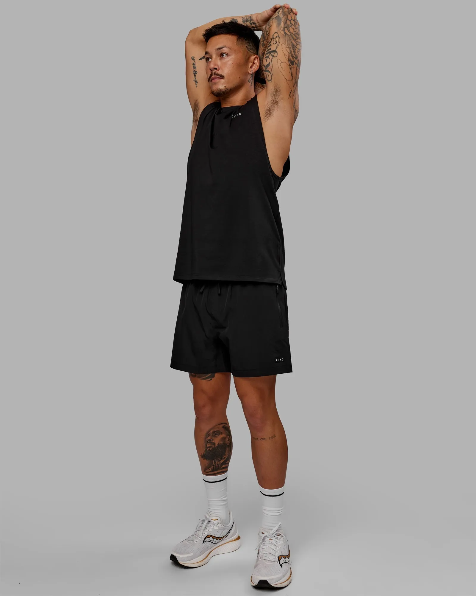 Perform VapourFLX Muscle Tank - Black-Reflective