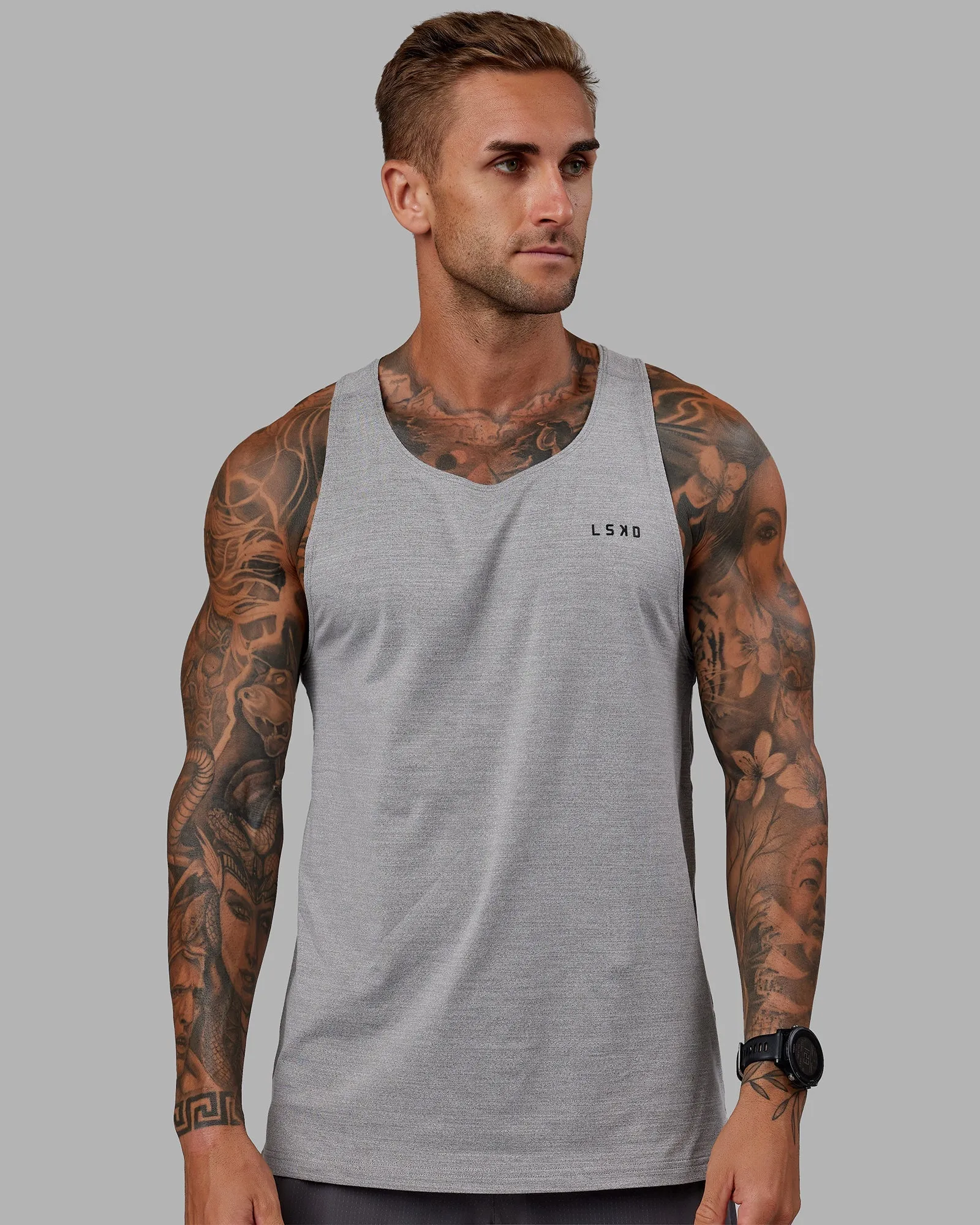 Perform VapourFLX Tank - Lt Grey Marl