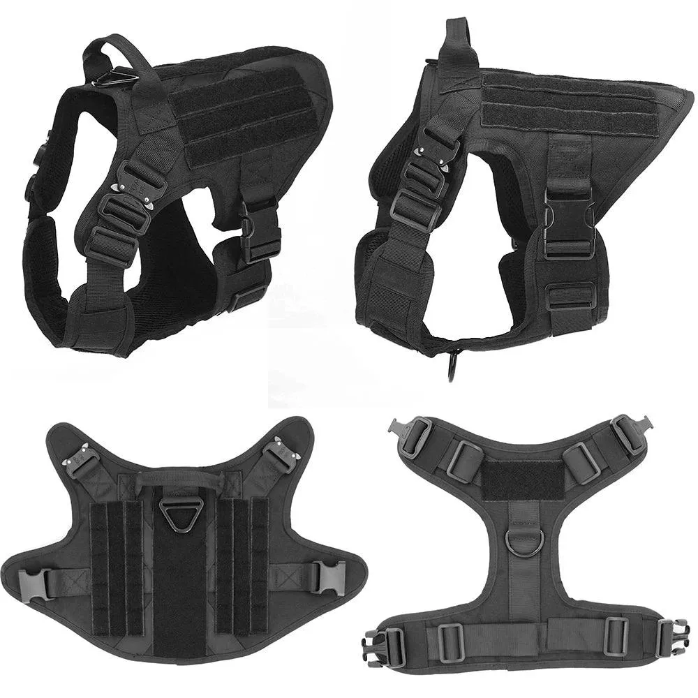 PETRAVEL Military Tactical Dog Harness Set