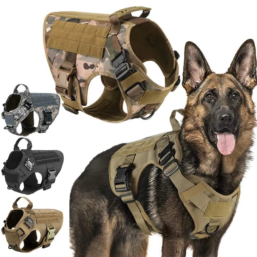 PETRAVEL Military Tactical Dog Harness Set