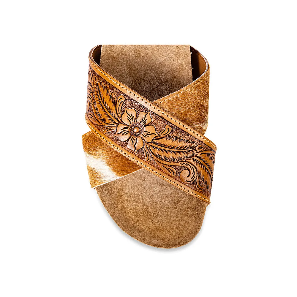 Prairie Hand-Tooled Sandals