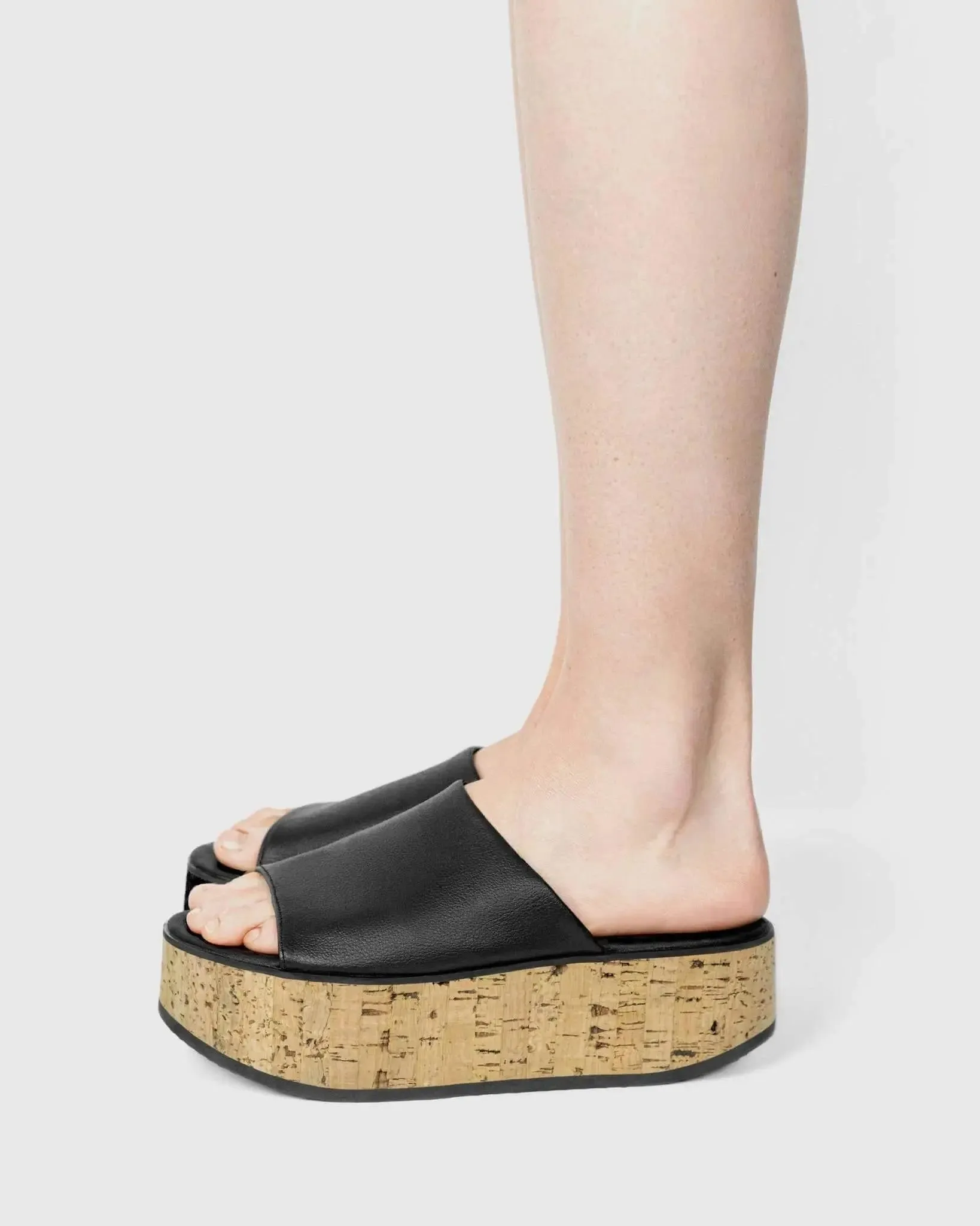 PRE-ORDER Vegan Grapes Leather Geigi Flatforms Sandals by Bohema