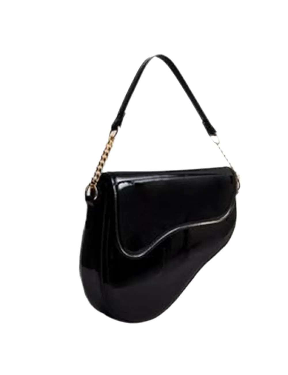 PUBLIC DESIRE THE FOX PATENT BLACK BAG