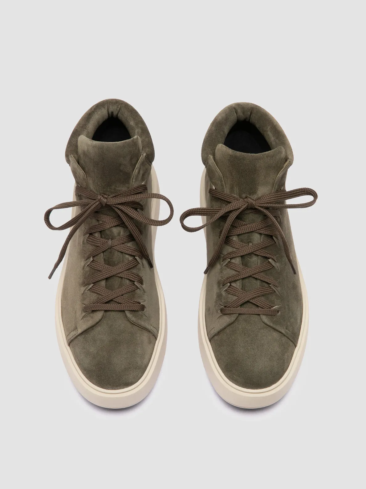 REMASTER 002 - Green Suede High Top Sneakers