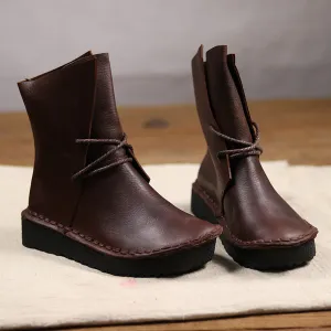 Retro Handmade Casual Leather Boots | Gift Shoes