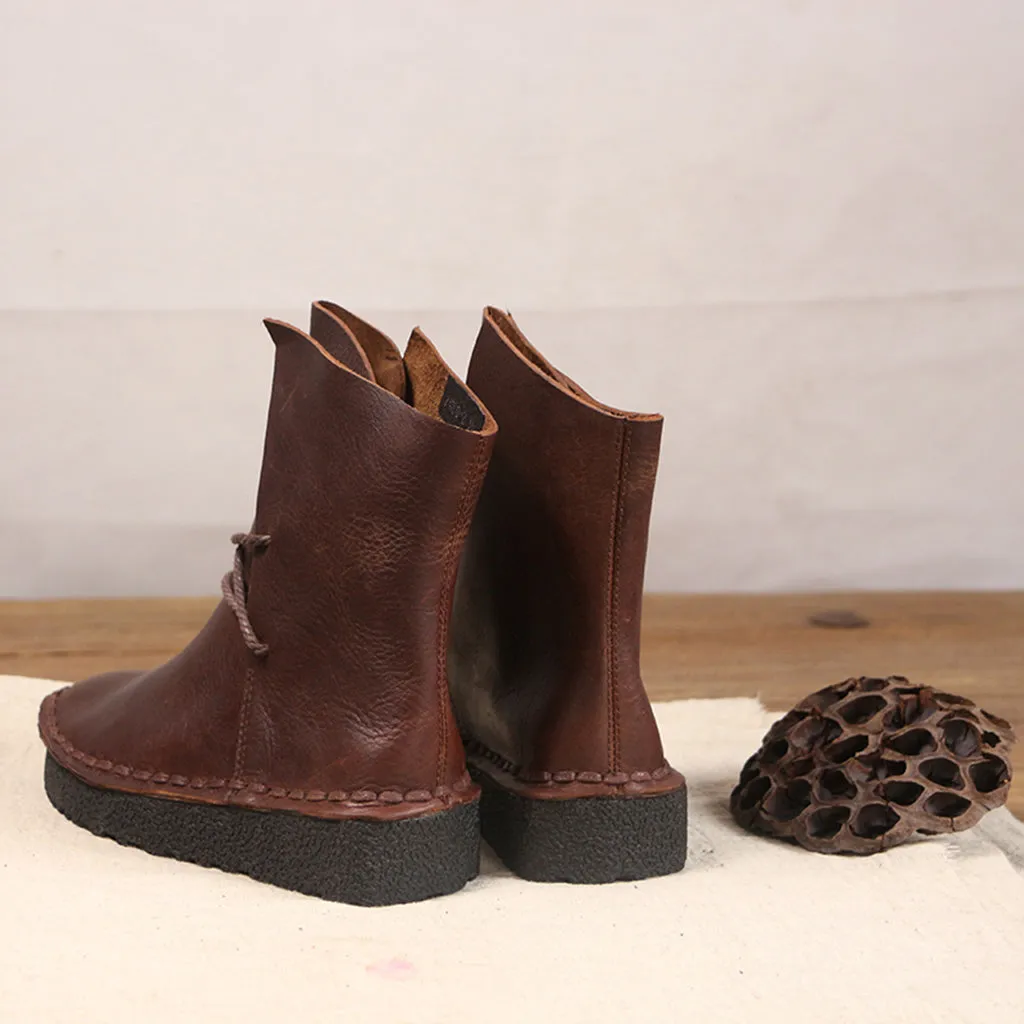 Retro Handmade Casual Leather Boots | Gift Shoes