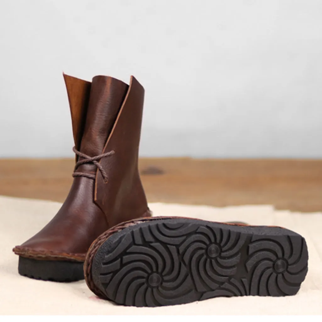 Retro Handmade Casual Leather Boots | Gift Shoes