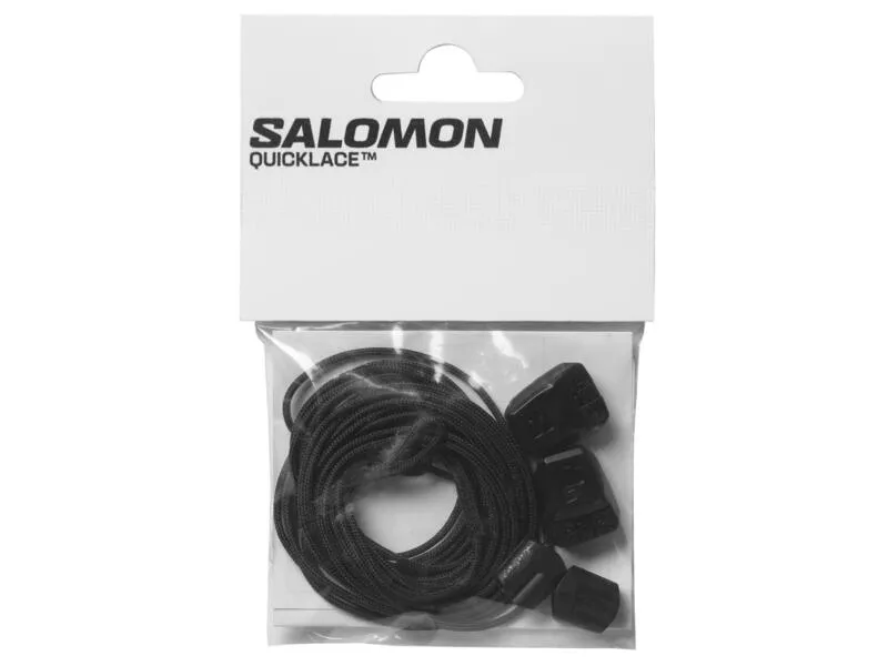 Salomon Quicklace Black Relacing Kit - 2mm wide