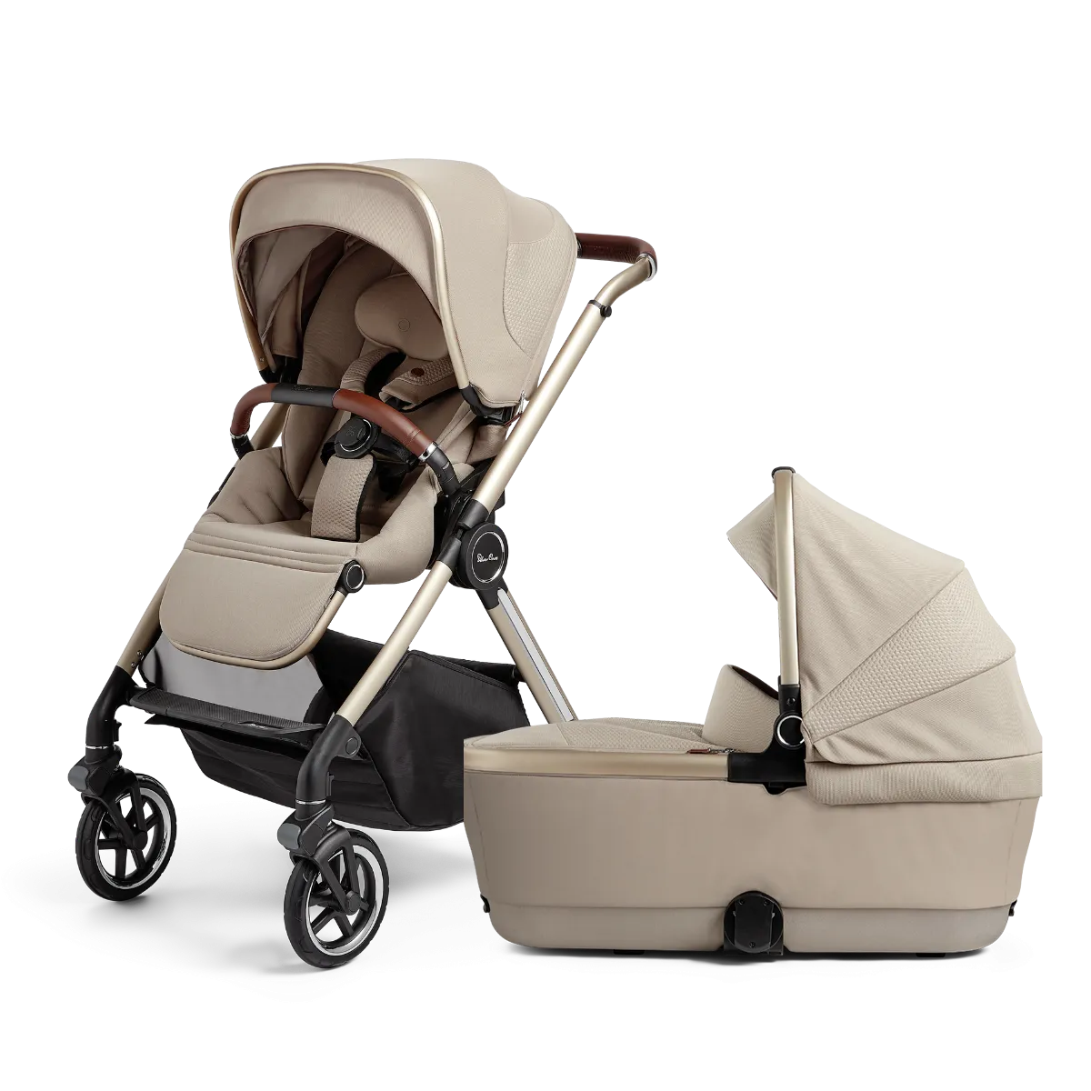 Silver Cross Reef Full-Size Stroller   Bassinet Bundle