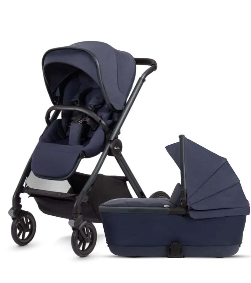 Silver Cross Reef Full-Size Stroller   Bassinet Bundle