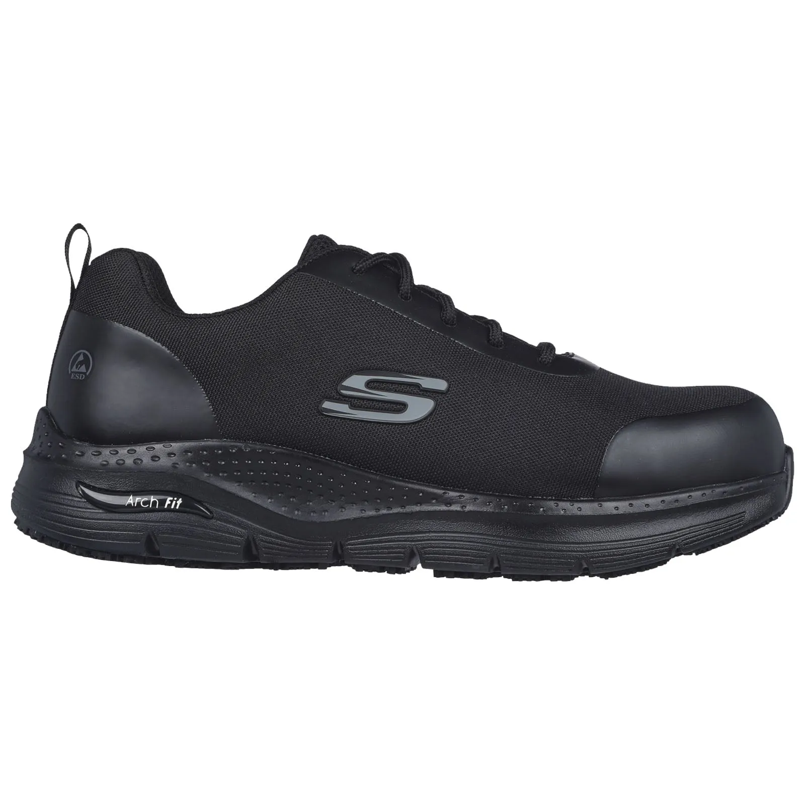 Skechers Mens Arch Fit Slip-Resistant Ringstap Safety Work Shoes