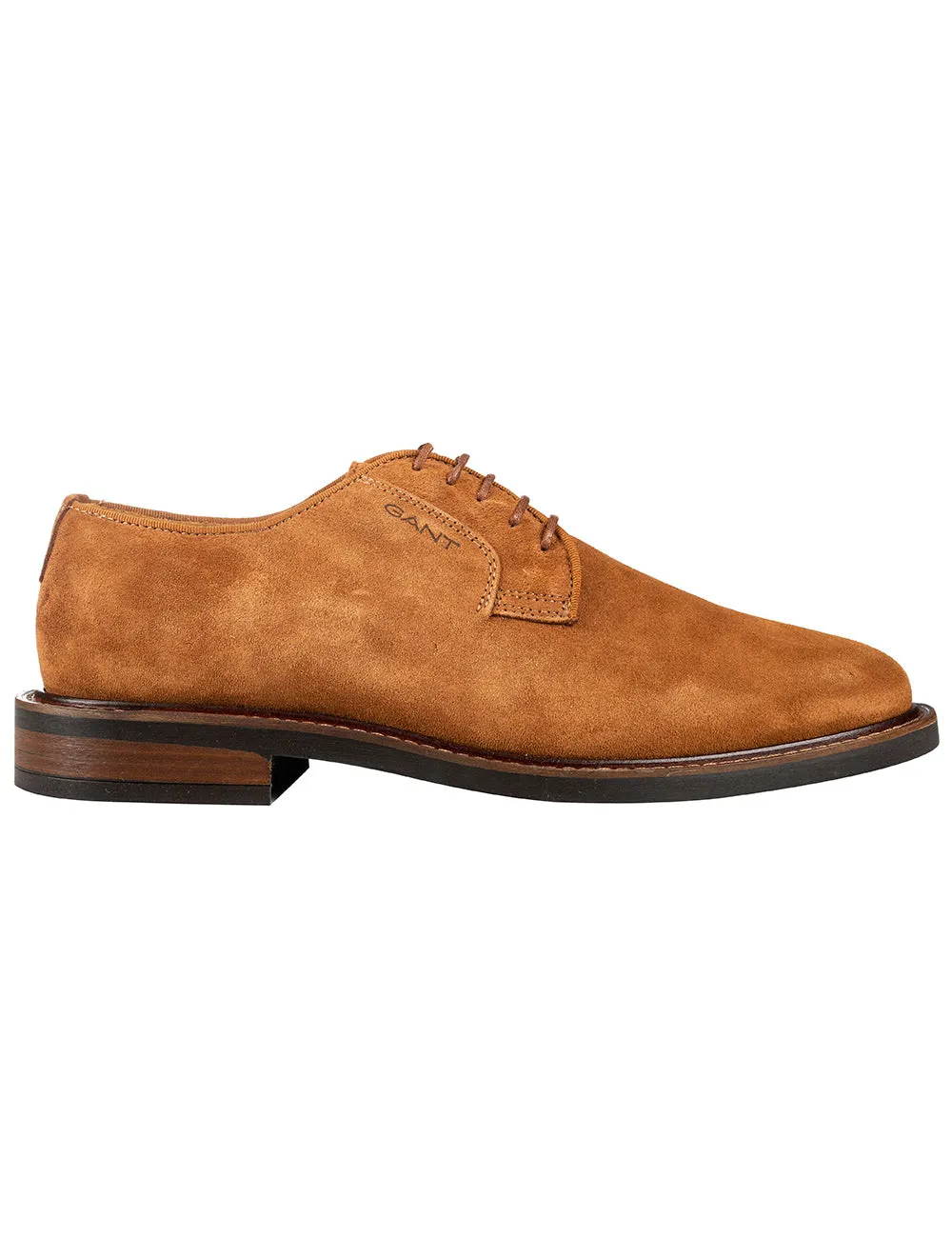 St Akron Low Lace Shoes Cognac