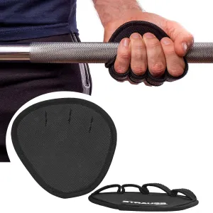 Strauss Adjustable Weightlifting Strap with Palm Pads, Pair (Black)