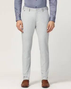 Super Slim Phoenix Formal Light Grey Solid Trouser - Hurricane