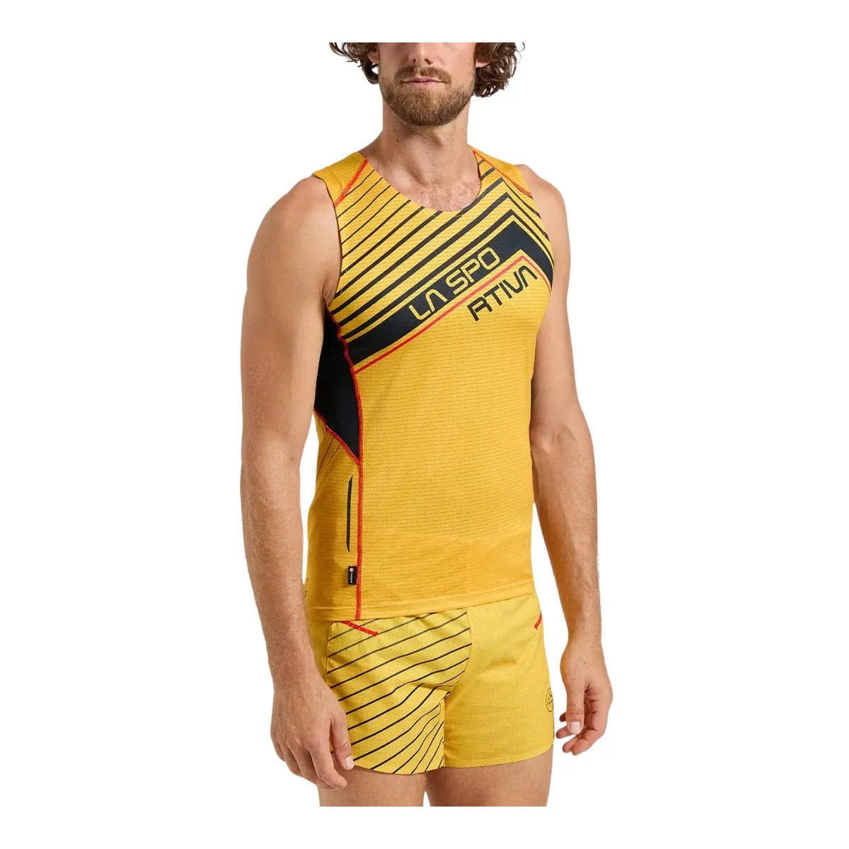 T-shirt La Sportiva Tank M Sleeveless Yellow Black