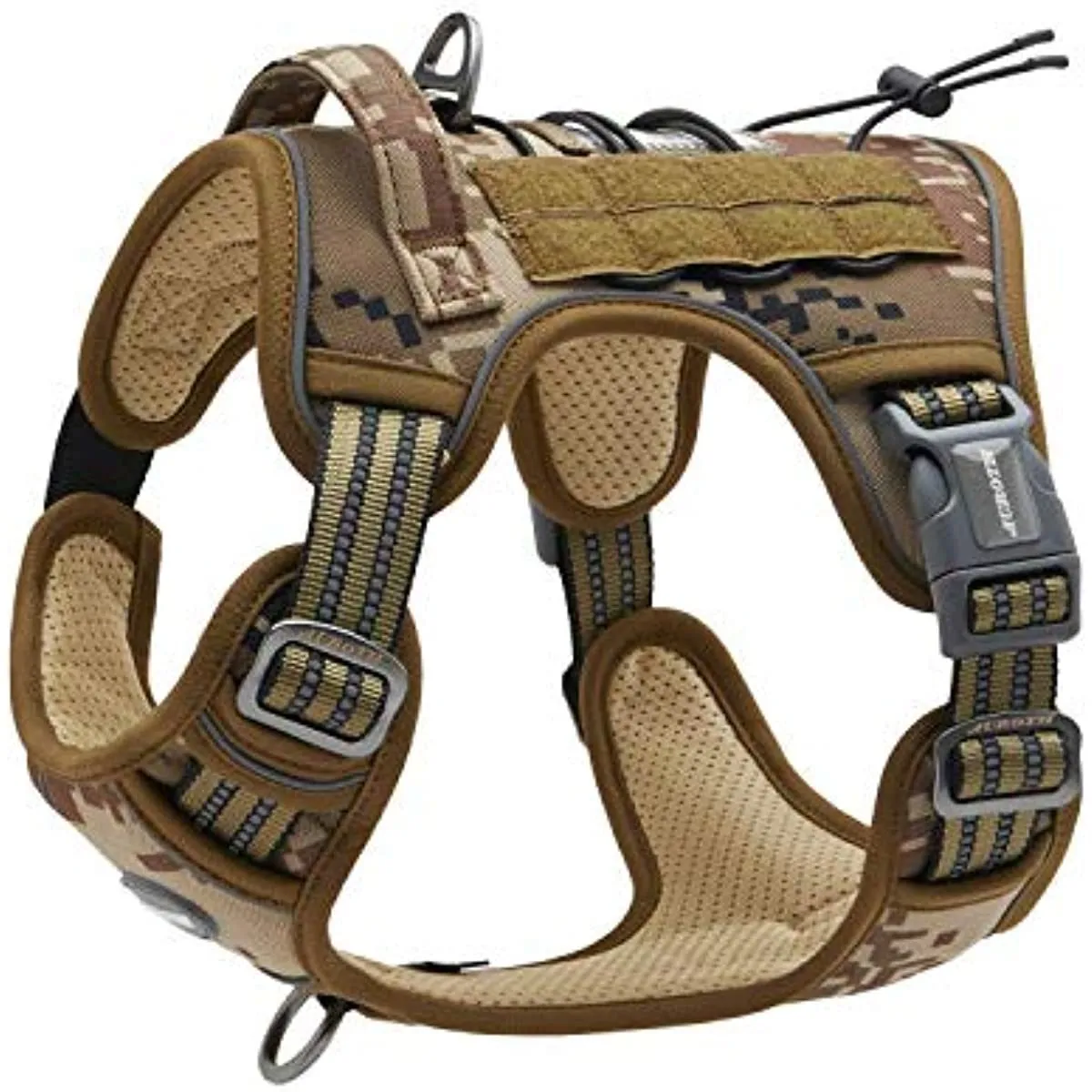 Tactical Dog Harness for Small Medium Dogs No Pull Adjustable Pet Harness Reflective K9 Working Training Easy Control Pet Vest Military Service Dog Harnesses