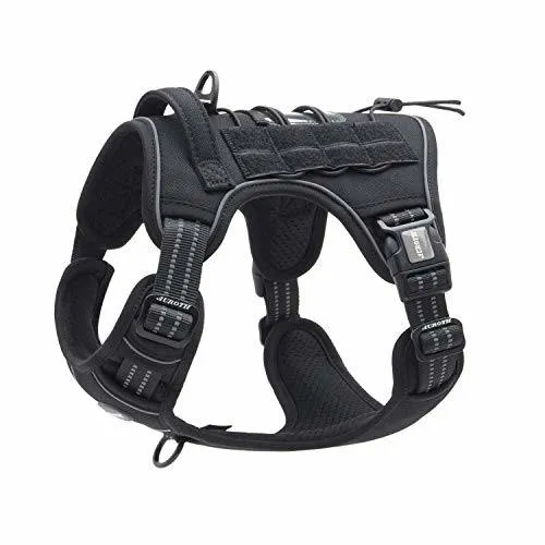 Tactical Dog Harness for Small Medium Dogs No Pull Adjustable Pet Harness Reflective K9 Working Training Easy Control Pet Vest Military Service Dog Harnesses