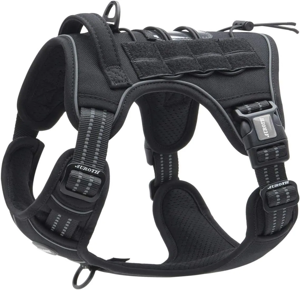 Tactical Dog Harness for Small Medium Dogs No Pull Adjustable Pet Harness Reflective K9 Working Training Easy Control Pet Vest Military Service Dog Harnesses