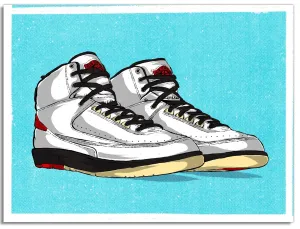 The Twelve: Wear Your Jays Jordan 2 Silkscreen Print by Eric Pagsanjan