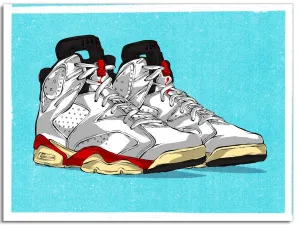 The Twelve: Wear Your Jays Jordan 6 Silkscreen Print by Eric Pagsanjan