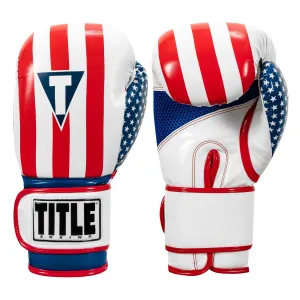 TITLE Boxing Infused Foam Combat USA Training Gloves