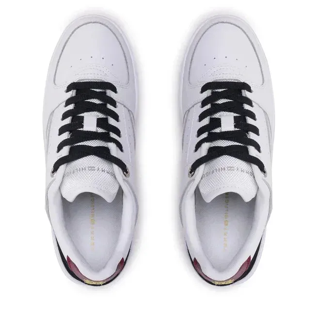 Tommy Hilfiger Leather Basket Sneaker Women FW0FW06951-WHT