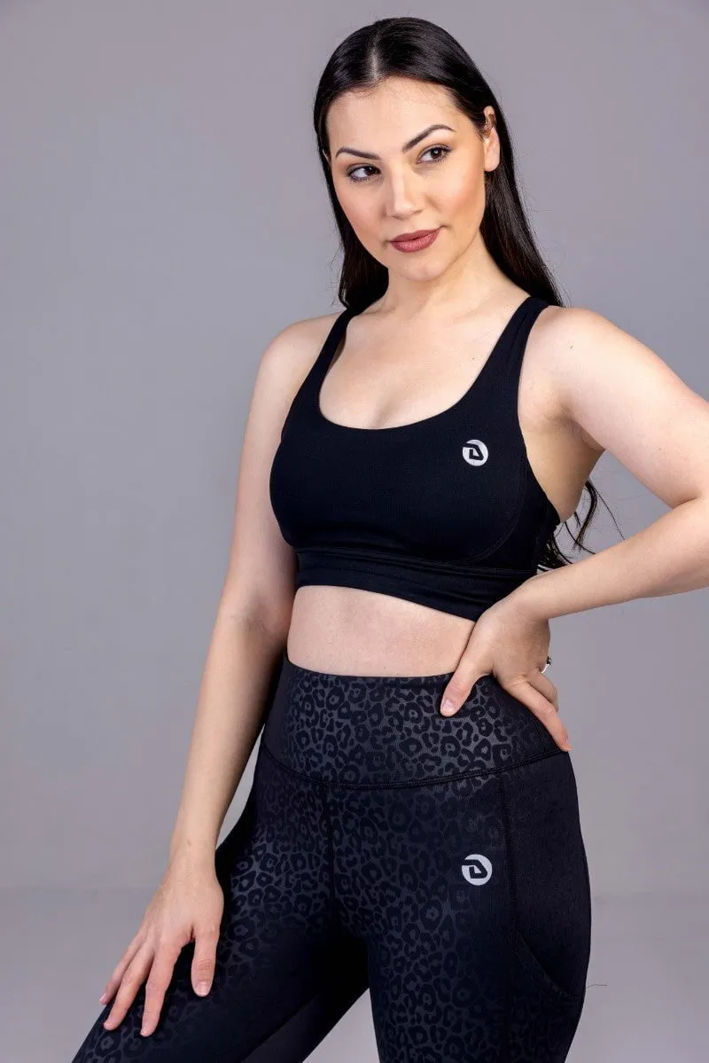 Toorak Sports Bra Black