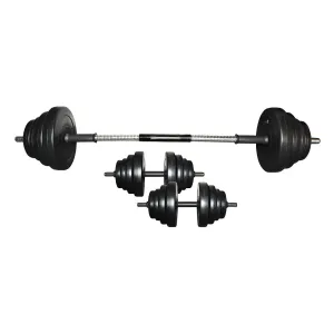 Urban Fitness 50Kg Dumbbell/Barbell Set