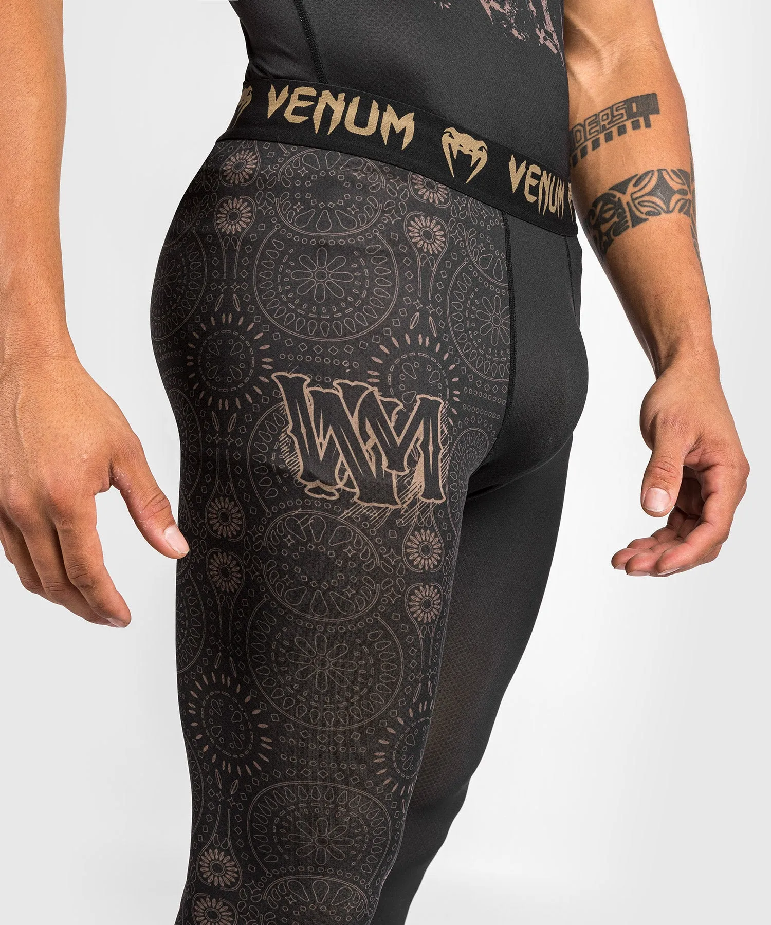 Venum Santa Muerte Dark Side - Spats - Black/Brown