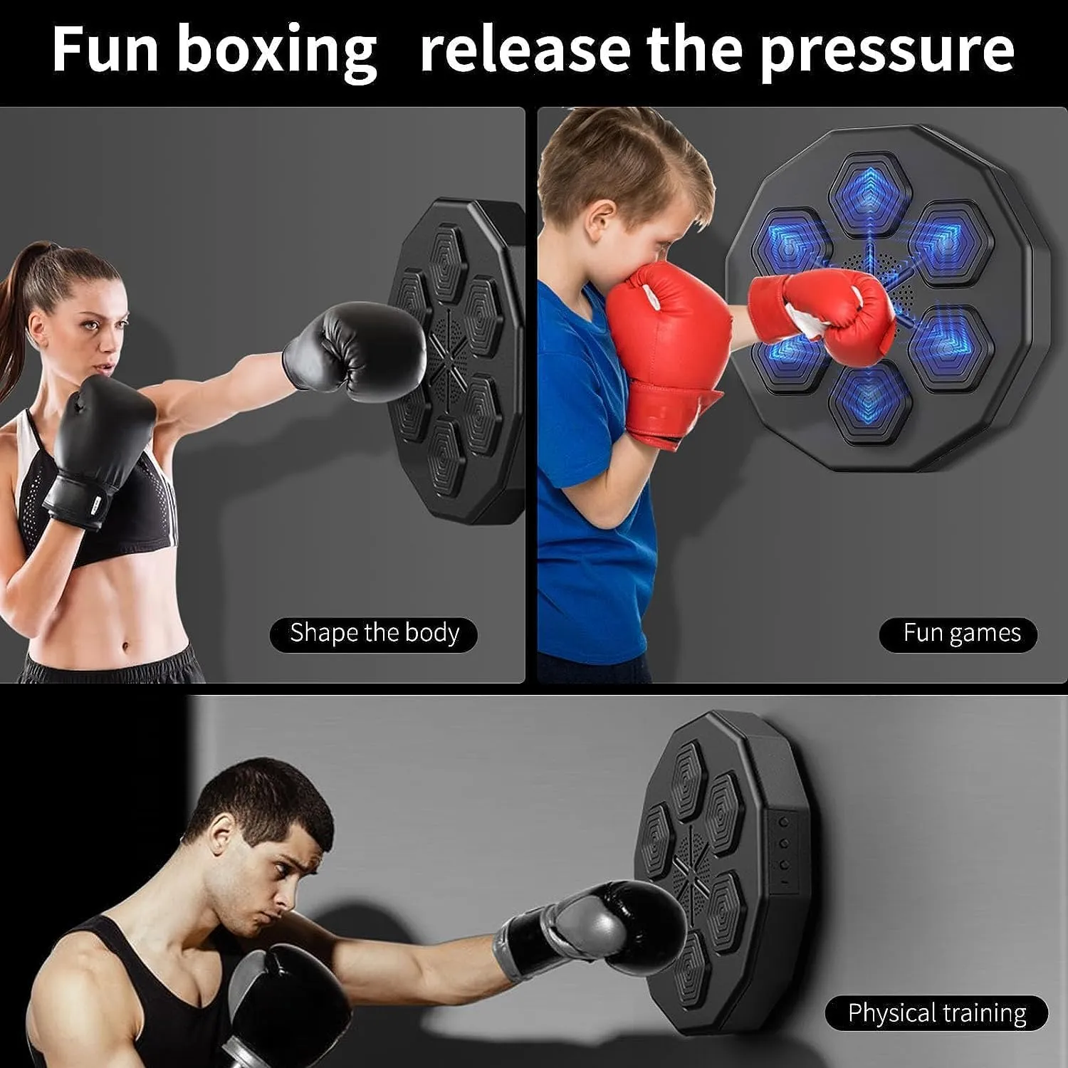 Wall Mounted Boxing Training Machine with Smart Music