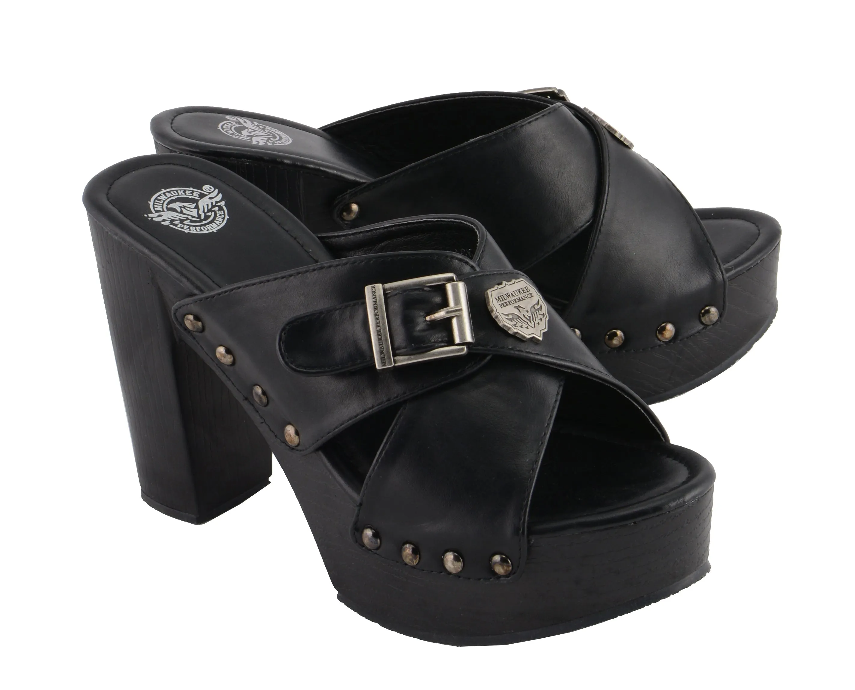 Women Cross Strap Open Toe Clog