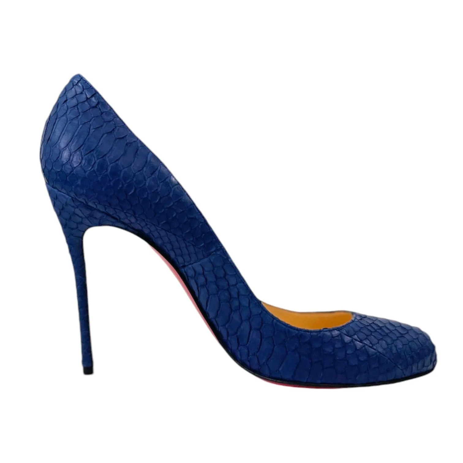 Women's Python Fifi Heels Blue Size EU 39.5 / UK 6.5