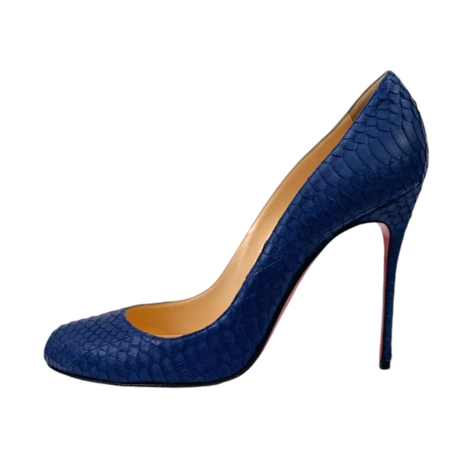 Women's Python Fifi Heels Blue Size EU 39.5 / UK 6.5