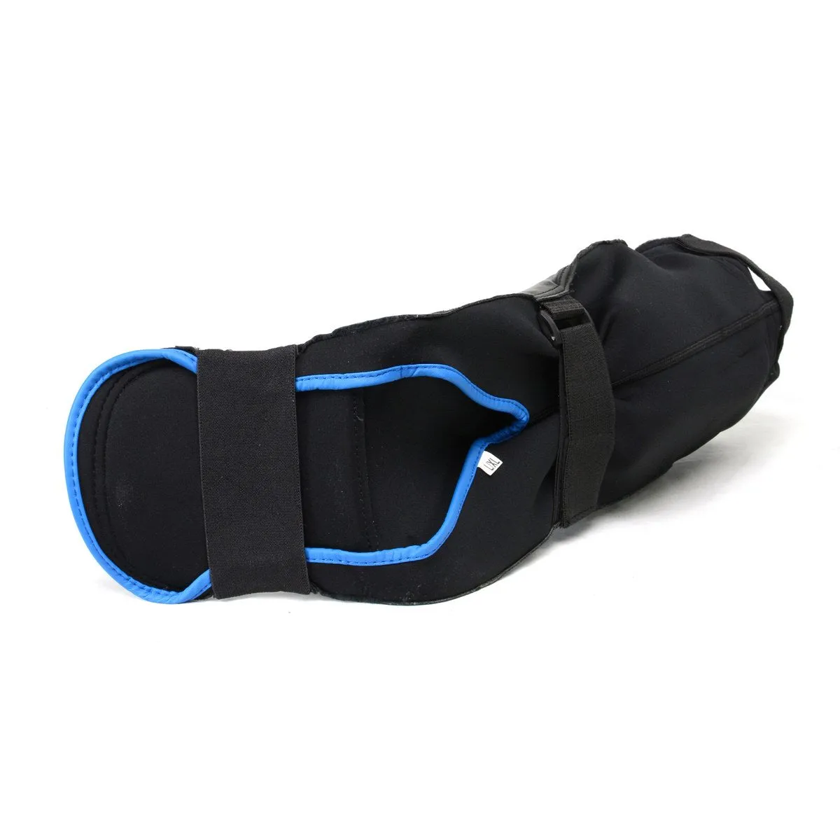 X-Fitness XF1000 Black and Blue Hybrid Kickboxing MMA Shin Guards