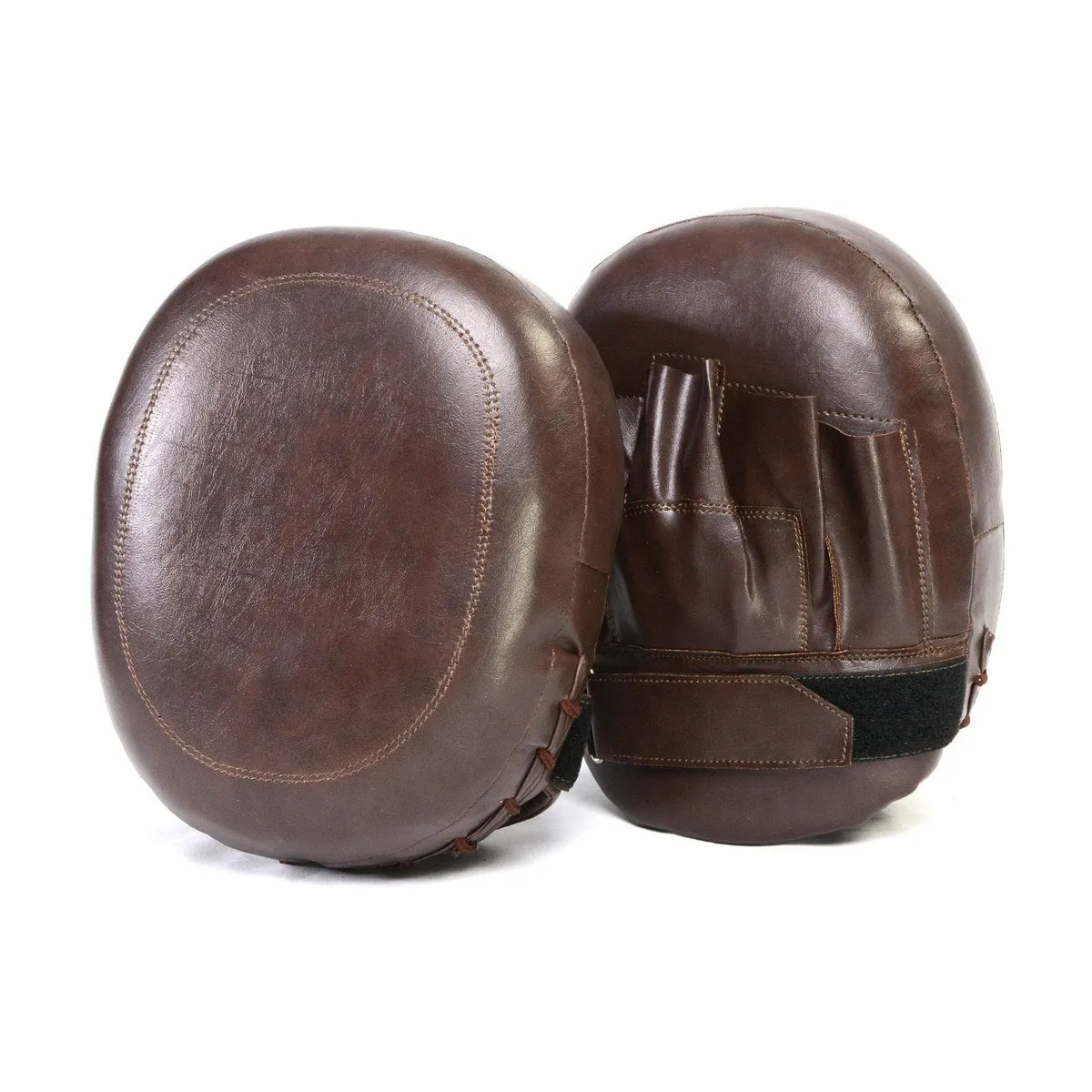 X Fitness XF8001 Striking Air-Punch Focus Mitts for Boxing, MMA, Kickboxing, Muay Thai (Pair)-BROWN