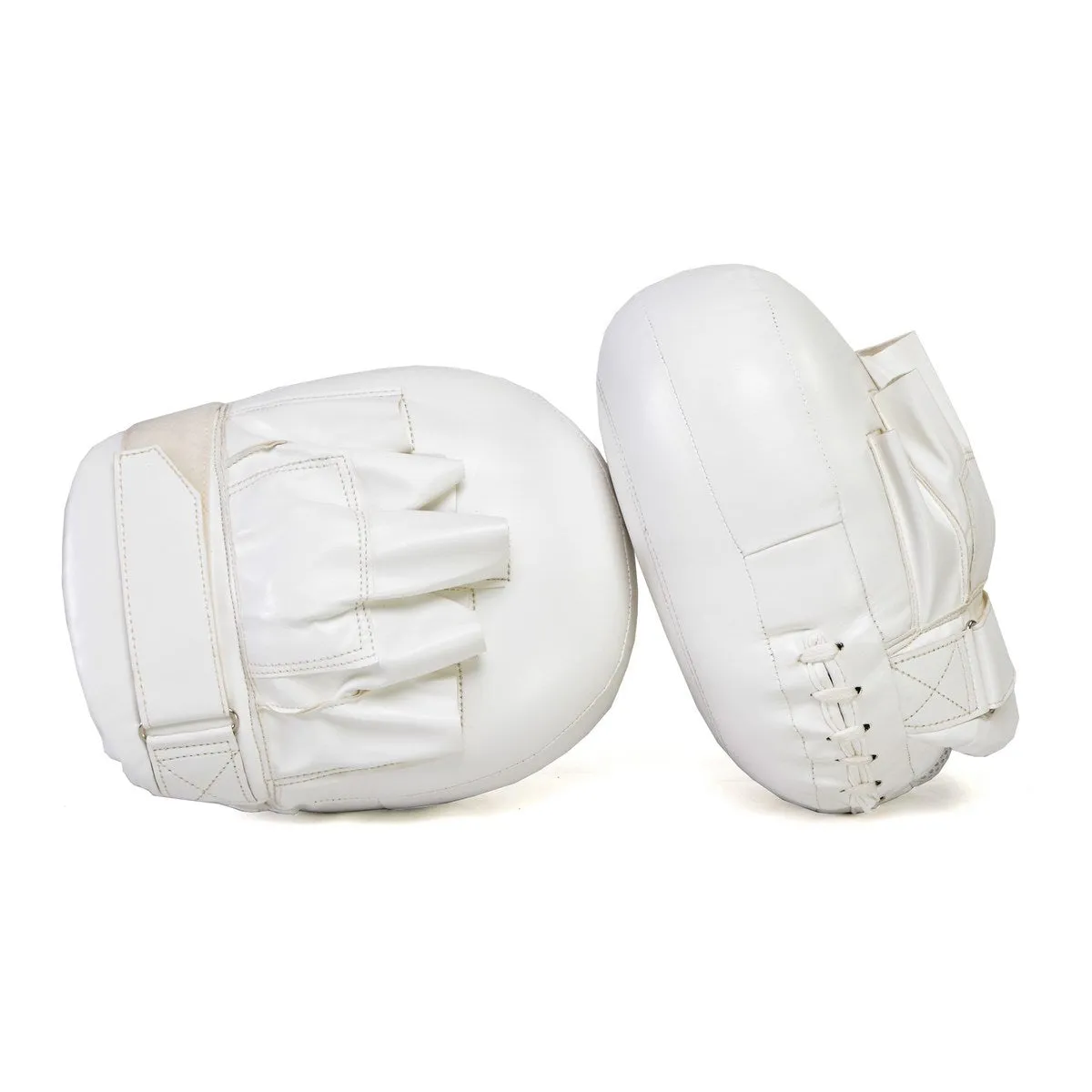 X Fitness XF8001 Striking Air-Punch Focus Mitts for Boxing, MMA, Kickboxing, Muay Thai (Pair)-WHITE